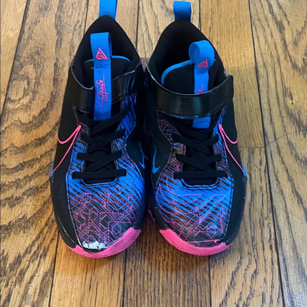 Nike Kids' Sneakers in Black, Pink, and Blue